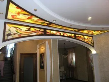 арка дизайн на сухото строителство, най-красивата сводест таван, как да се украсяват (украсяват) 1