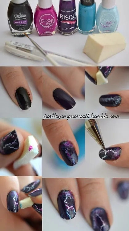 Nail Design мълния 16 снимка