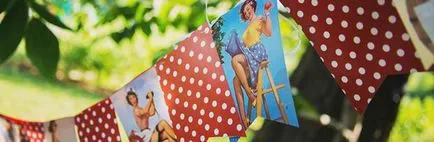 Leánybúcsú stílusában pin-up - a figyelem a részletekre