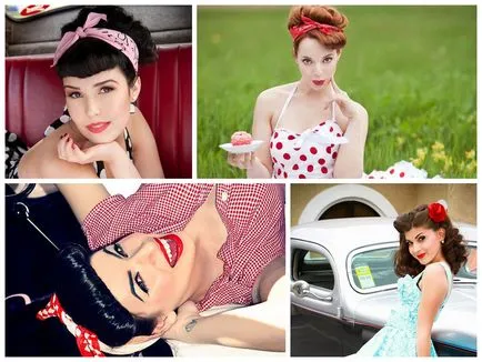 Bachelorette parte în stilul de pin-up - atenție la detalii