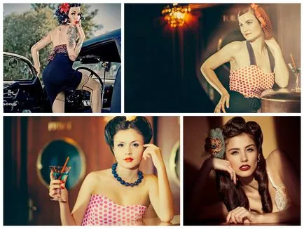 Bachelorette parte în stilul de pin-up - atenție la detalii