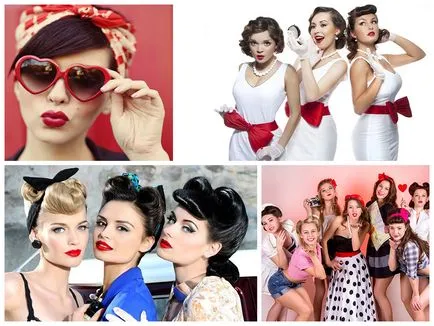 Bachelorette parte în stilul de pin-up - atenție la detalii