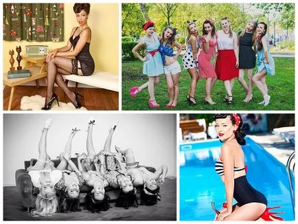 Bachelorette parte în stilul de pin-up - atenție la detalii