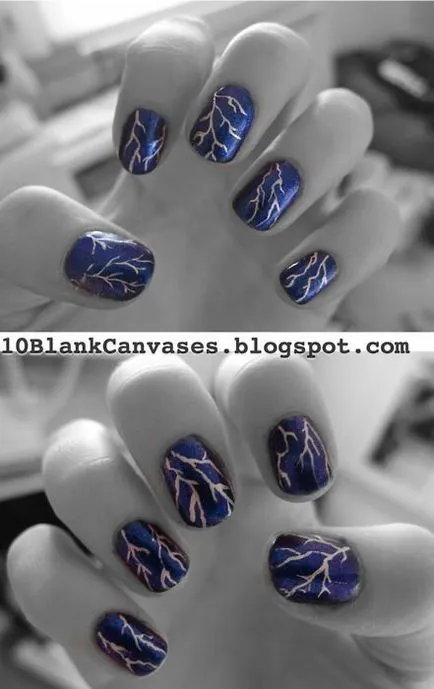 Nail Design мълния 16 снимка