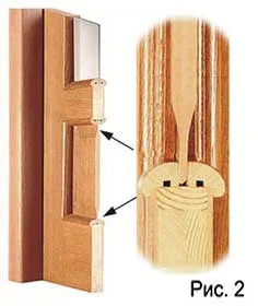 интериорни врати във вътрешността на дървена къща