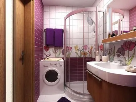 Duș într-un mic de design cabina de baie și reparații