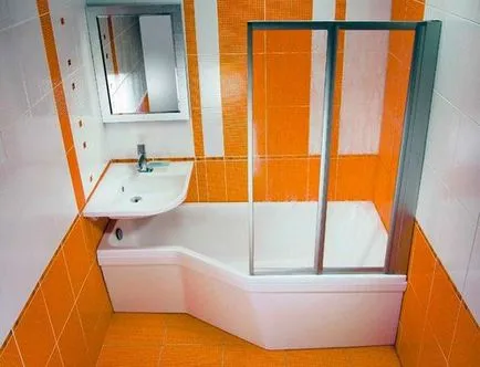 Duș într-un mic de design cabina de baie și reparații