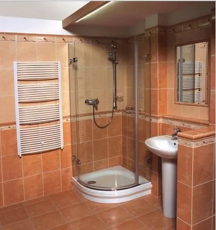 Дизайн баня с душ или boksom- стилно решение за спестяване на пространство