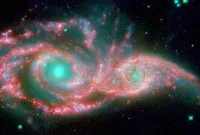 Млечния път и галактиката сблъсъка Андромеда