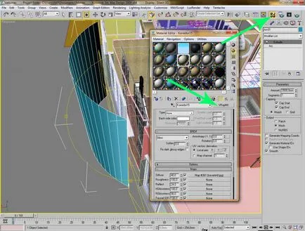 A háttérben az ablak mögött a 3d max