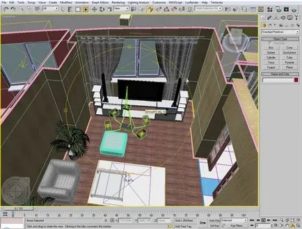 Фонът зад прозореца в 3D Max