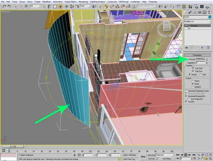 A háttérben az ablak mögött a 3d max - expressz