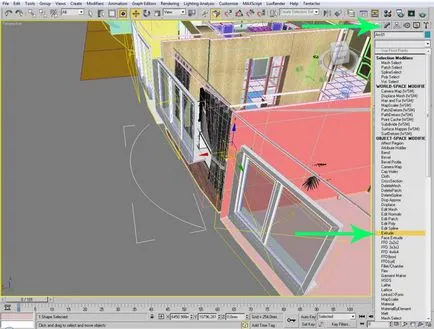 A háttérben az ablak mögött a 3d max