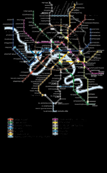 Moscova hoteluri pe harta metrou