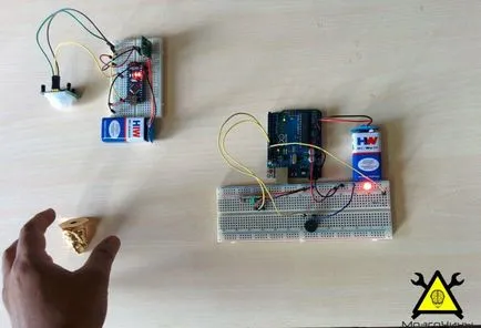 Vezeték nélküli riasztó berendezések alapján a saját kezét Arduino