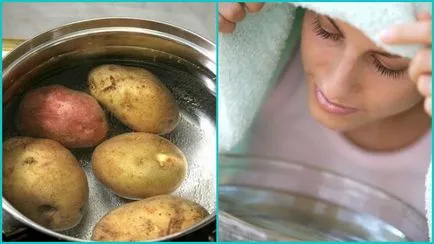 Как да се диша през картофи, когато кашлица и хрема