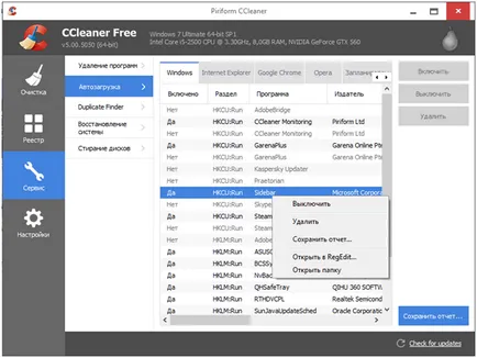 Hogyan hozzunk létre CCleaner megfelelően tisztítsa meg a számítógépet lépésről lépésre