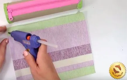 Hogyan készítsünk egy tolltartó iskolai kezük nélkül varrógép
