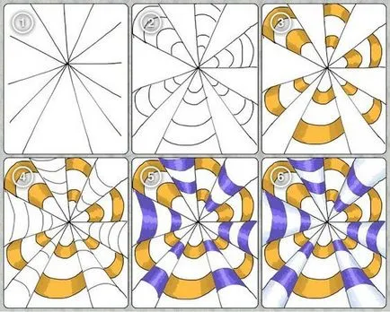 Cum de a crea un pas cu pas linii simple, elemente de arta iluziei op