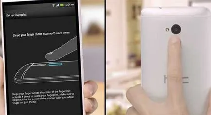 Hogyan engedélyezése és konfigurálása az ujjlenyomat-olvasó az új htc