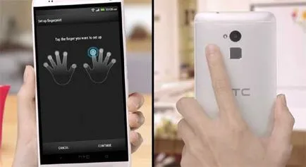 Hogyan engedélyezése és konfigurálása az ujjlenyomat-olvasó az új htc
