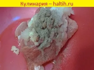 Картофи със свинско месо в рецептата фурна със снимка