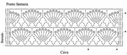 scheme de cârlig Bolero și descriere, ls