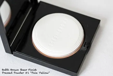 Bobbi brown pur finisaj presat pulbere # 1 „pal galben“ specimenelor - recenzie