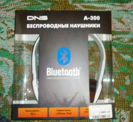 Bluetooth-headset DNS A-300, javítási saját kezét és lábát