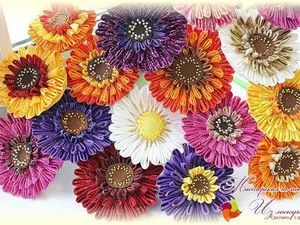 Mester gerbera patchwork - Fair Masters - kézzel készített, kézzel készített