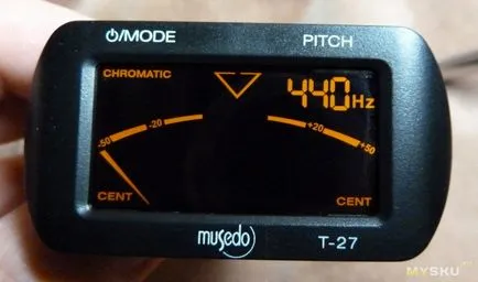 Musedo T-27 Chromatic Tuner-pini chitară, violă, vioară