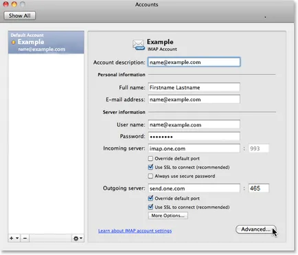 Създаване Microsoft Outlook за Mac 2011