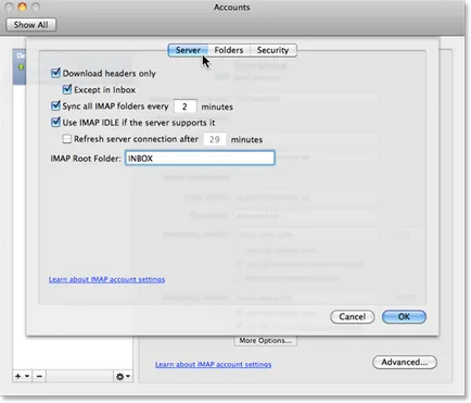 Setarea Microsoft Outlook pentru Mac 2011