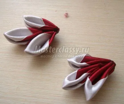 Bezel в kanzashi техника