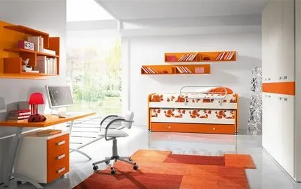 Narancs színű lakberendezés (25 pics példák), bonamoda