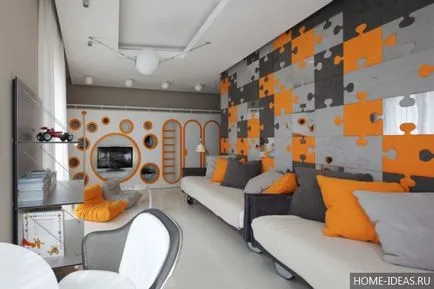 Culoarea portocalie în interior (24 fotografii), o combinație de culoare portocalie în proiectarea de apartamente