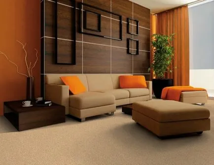 Culoarea portocalie in designul interior (25 poze exemple), bonamoda