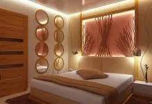 De iluminat în dormitor cu tensiune tavane cu spoturi, iluminat foto