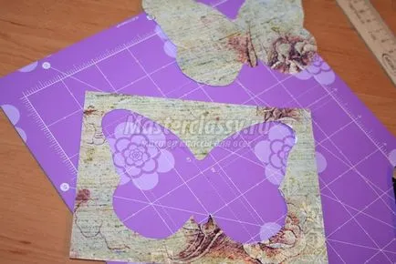 Card в Scrapbooking техника - Butterfly