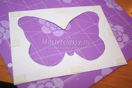 Card в Scrapbooking техника - Butterfly