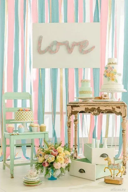 idei pentru decorarea Pastel nunta