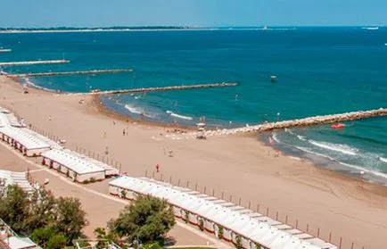 A strandok a Lido di Venezia, veneziaunica város menetben