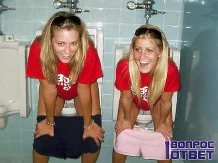 Защо момичетата ходят до тоалетната в продължение на две момичета ходене до тоалетната по двойки причина
