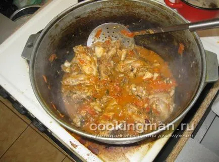 Chakhokhbili - főzés a férfiak