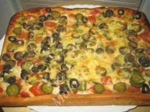 Pizza recept csirke - főzés receptek lépésről lépésre fotók