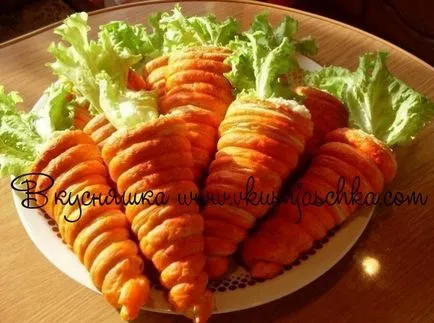 Пилешки салата с корейски моркови рецепта със снимка