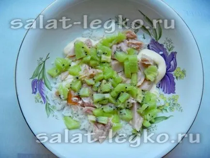 Salata de pui afumat cu reteta de orez