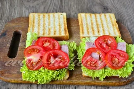 Sandwich csirkével és szalonnával