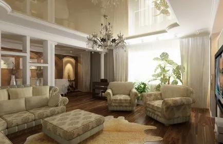 A modern klasszikus a nappali belső