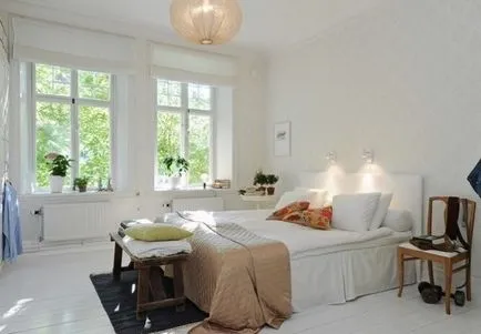 Hálószoba skandináv stílusban fotók és áttekintést ad a tervezési funkciók, álom ház